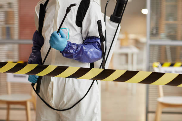 Professional Biohazard Cleanup technician working in Parker, FL